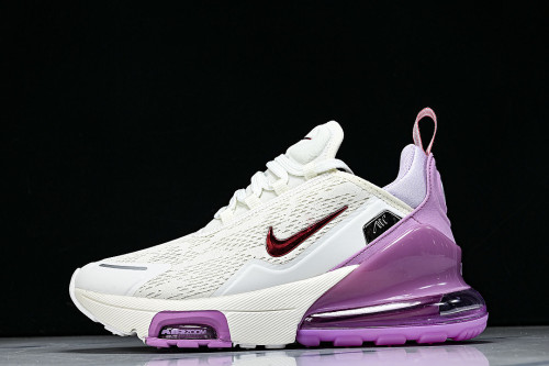 IO9884-113 AIR MAX 270 PREMIUM LEISURE RUNNING SHOES WHITE/PURPLE
