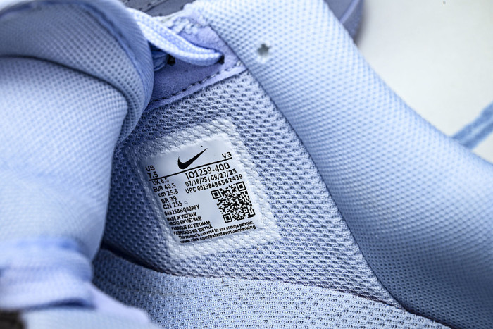 IO1259-400 AIR FORCE 1 LOW 07 PRM HYDROGEN BLUE/METALLIC SILVER