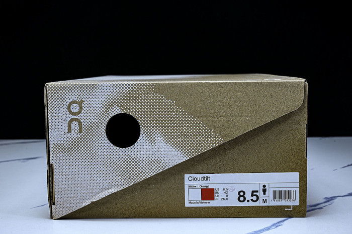 ON RUNNING CLOUDTILT LIGHTWEIGHT CASUAL SHOES WHITE/ORANGE