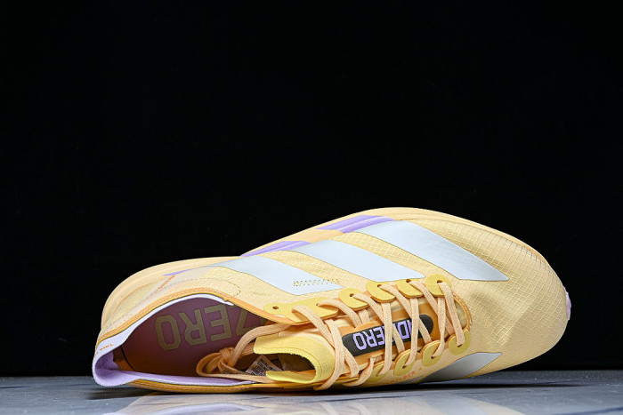 KI3467 ADIZERO ADIOS PRO 4 ICE TANGERINE/ICE GOLD METALLIC/BLISS LILAC