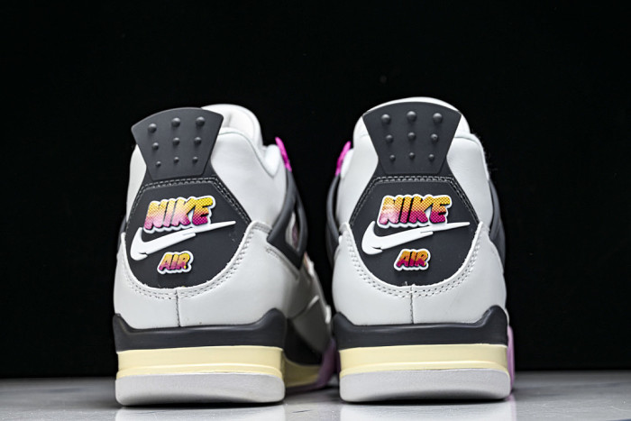 JA1135-100 AIR JORDAN 4 AJ4 BASKETBALL SHOES PINK/WHITE/BLACK