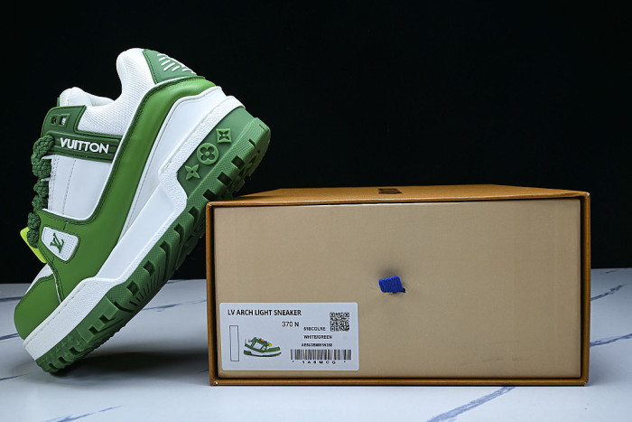 TRAINER MAXI FAT-SIZED LOAFERS WHITE/GREEN