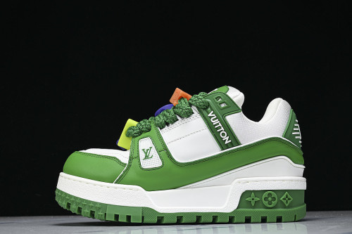 TRAINER MAXI FAT-SIZED LOAFERS WHITE/GREEN