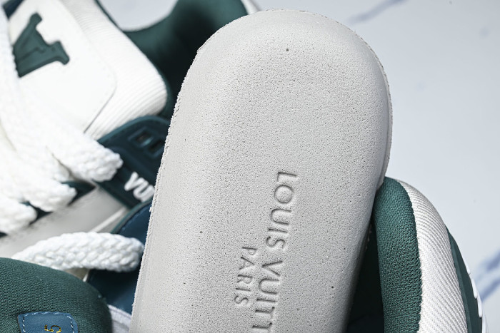 TRAINER MAXI FAT-SIZED LOAFERS WHITE/GREEN