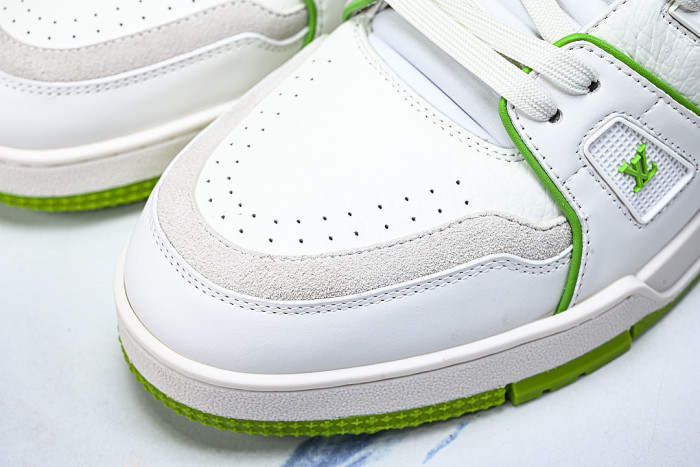 MEN'S SHOES TRAINER CASUAL SPORTS SHOES DARK GREEN/WHITE