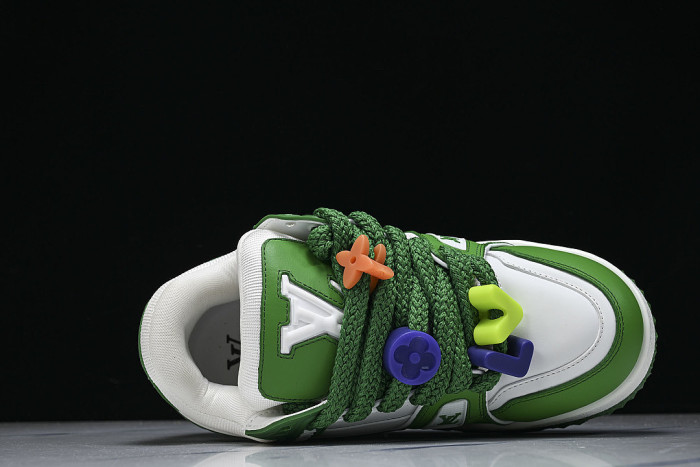 TRAINER MAXI FAT-SIZED LOAFERS WHITE/GREEN