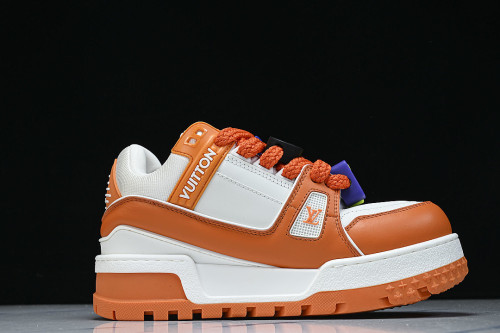 TRAINER MAXI FAT-SIZED LOAFERS WHITE/ORANGE