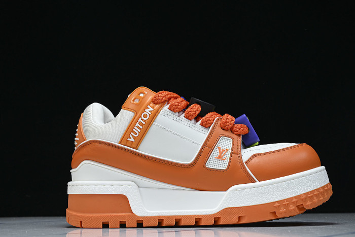 TRAINER MAXI FAT-SIZED LOAFERS WHITE/ORANGE