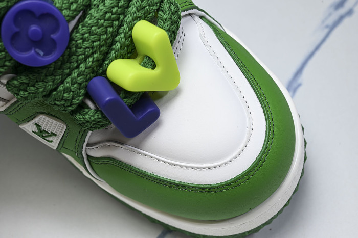 TRAINER MAXI FAT-SIZED LOAFERS WHITE/GREEN