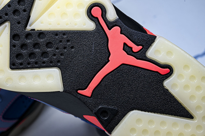 IQ5706-400 AIR JORDAN 6 AJ6 DENIM BLUE/NAVY BLUE/RED