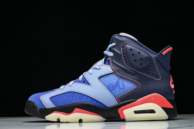 IQ5706-400 AIR JORDAN 6 AJ6 DENIM BLUE/NAVY BLUE/RED