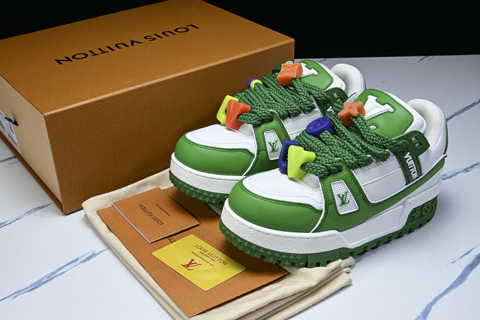 TRAINER MAXI FAT-SIZED LOAFERS WHITE/GREEN