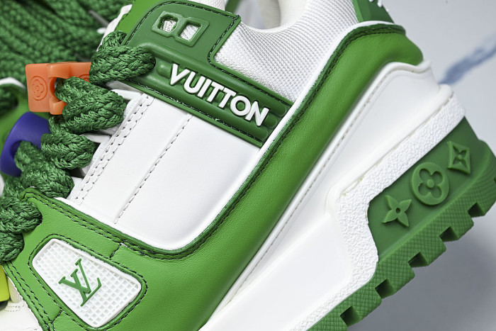 TRAINER MAXI FAT-SIZED LOAFERS WHITE/GREEN