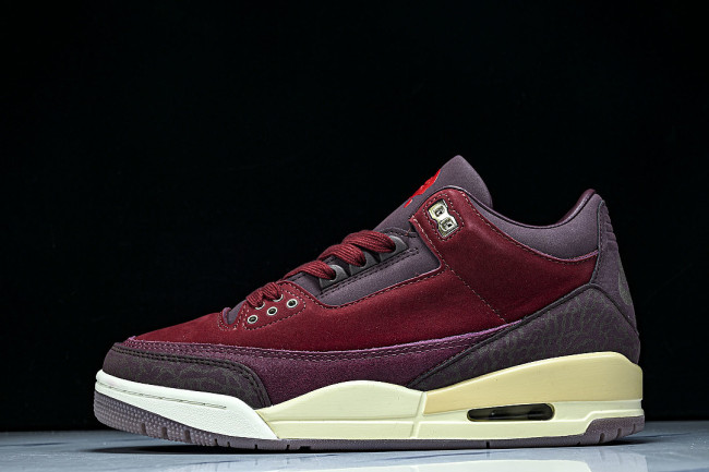 IO7744-600 AIR JORDAN 3 BIN 23 AJ3 RETRO LOW TOP BASKETBALL SHOES WINE RED/CLARET RED
