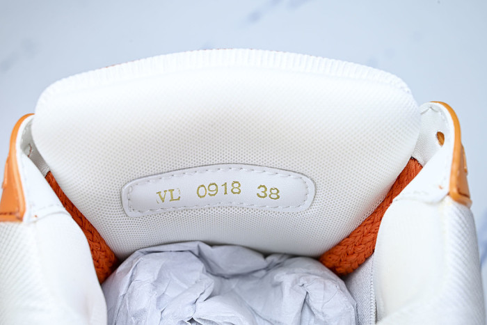 TRAINER MAXI FAT-SIZED LOAFERS WHITE/ORANGE