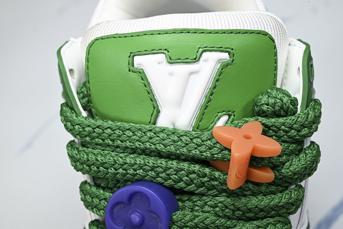 TRAINER MAXI FAT-SIZED LOAFERS WHITE/GREEN