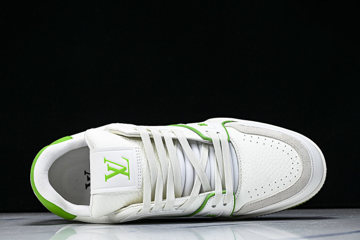 MEN'S SHOES TRAINER CASUAL SPORTS SHOES DARK GREEN/WHITE