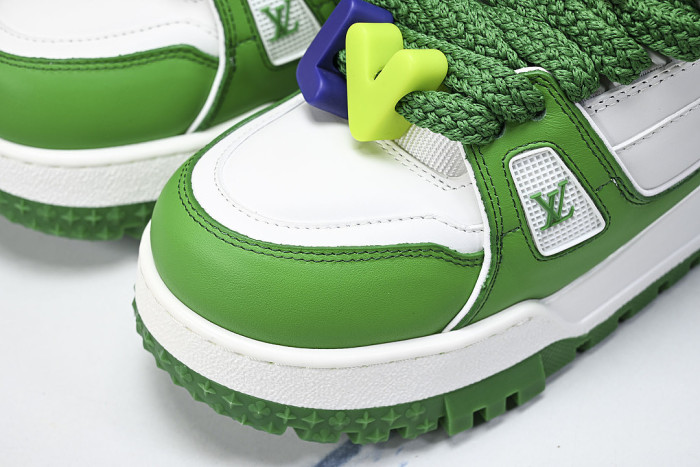 TRAINER MAXI FAT-SIZED LOAFERS WHITE/GREEN