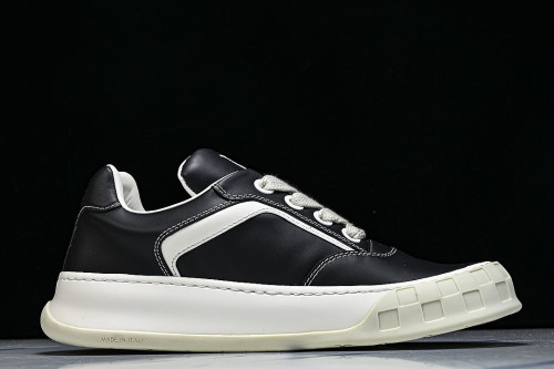 1AJTHL NUBUCK LEATHER SPORTS RUNNING SHOES BLACK/WHITE