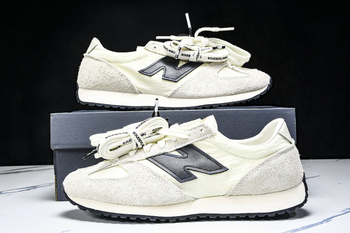 U471AM 471 LOW-HEELED SHOES LINEN/ANGORA/BLACK