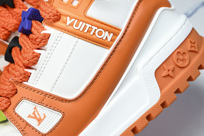 TRAINER MAXI FAT-SIZED LOAFERS WHITE/ORANGE