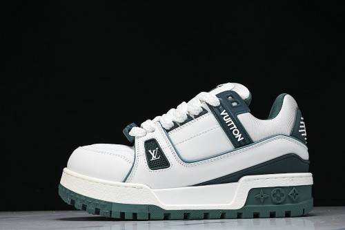 TRAINER MAXI FAT-SIZED LOAFERS WHITE/GREEN