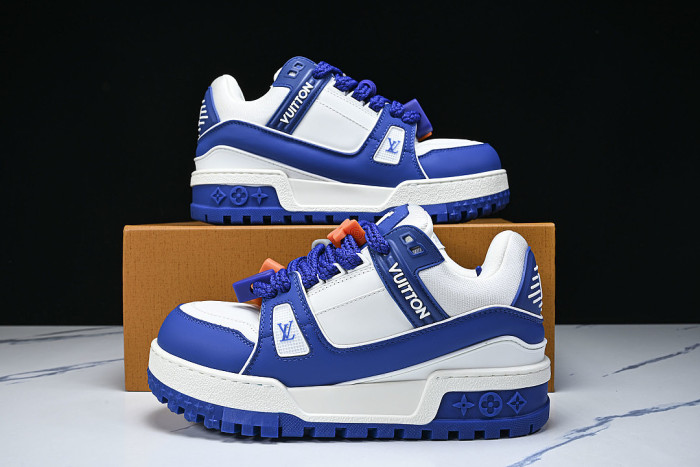 TRAINER MAXI FAT-SIZED LOAFERS WHITE/BLUE