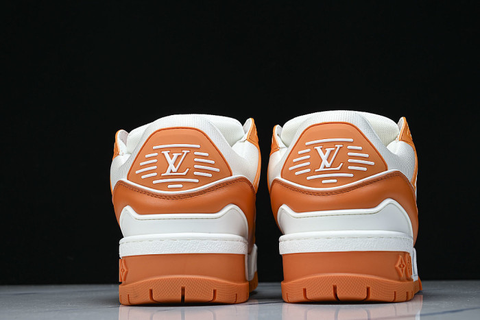 TRAINER MAXI FAT-SIZED LOAFERS WHITE/ORANGE