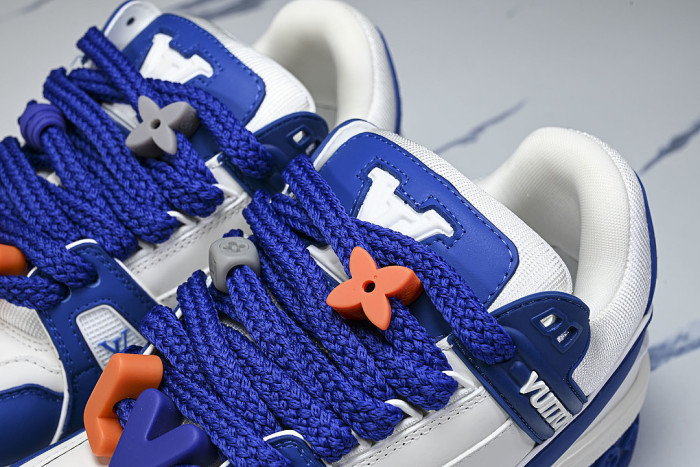 TRAINER MAXI FAT-SIZED LOAFERS WHITE/BLUE