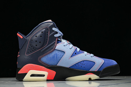 IQ5706-400 AIR JORDAN 6 AJ6 DENIM BLUE/NAVY BLUE/RED