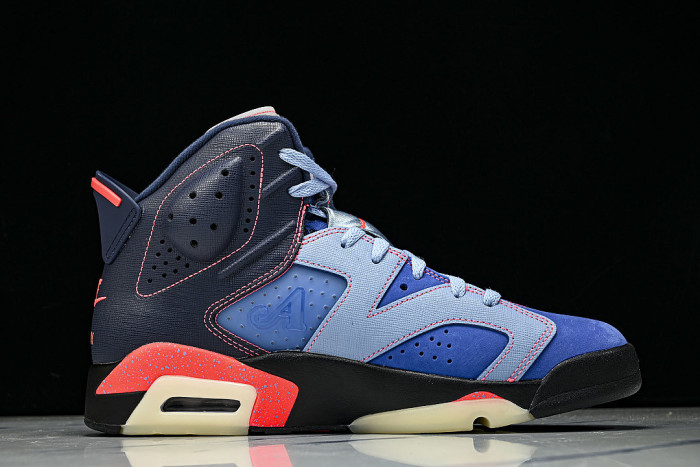 IQ5706-400 AIR JORDAN 6 AJ6 DENIM BLUE/NAVY BLUE/RED