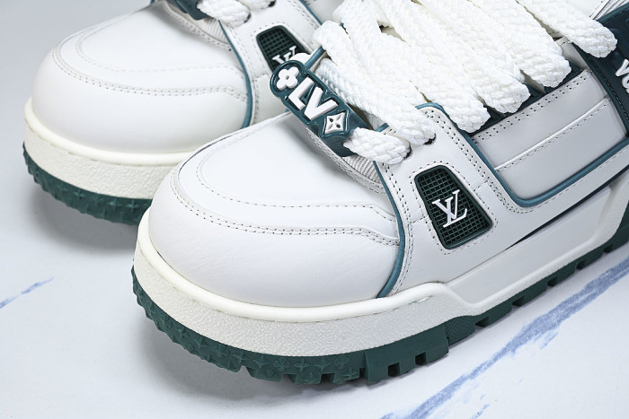 TRAINER MAXI FAT-SIZED LOAFERS WHITE/GREEN