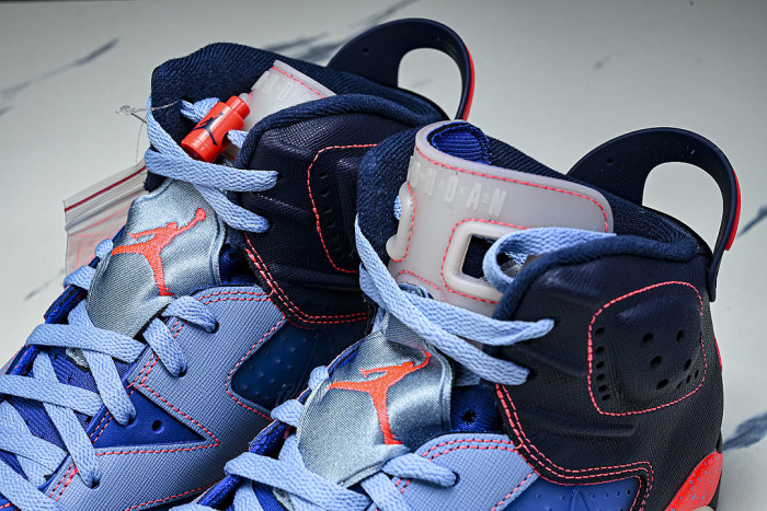 IQ5706-400 AIR JORDAN 6 AJ6 DENIM BLUE/NAVY BLUE/RED