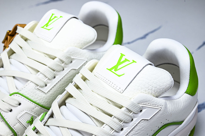 MEN'S SHOES TRAINER CASUAL SPORTS SHOES DARK GREEN/WHITE