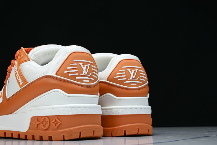 TRAINER MAXI FAT-SIZED LOAFERS WHITE/ORANGE