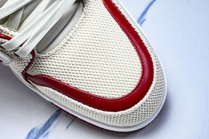 MEN'S SHOES TRAINER CASUAL SPORTS SHOES RED/BEIGE