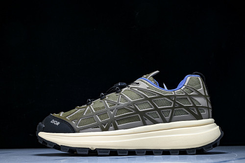 B31 MEN'S MESH FABRIC PATTERN SPORTS SHOES ARMY GREEN/BEIGE