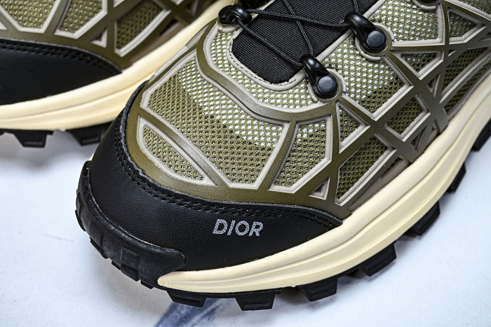 B31 MEN'S MESH FABRIC PATTERN SPORTS SHOES ARMY GREEN/BEIGE
