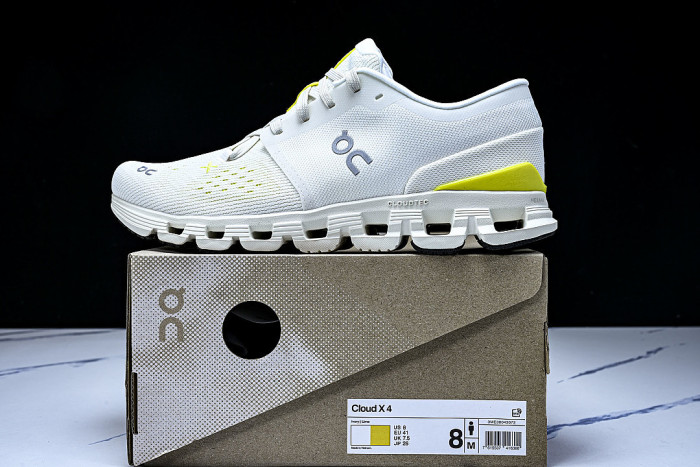 3ME30043072 CLOUD X4 COMFORTABLE AND BREATHABLE SUPPORT NEW 2026 TRAINING SHOES YELLOW/WHITE