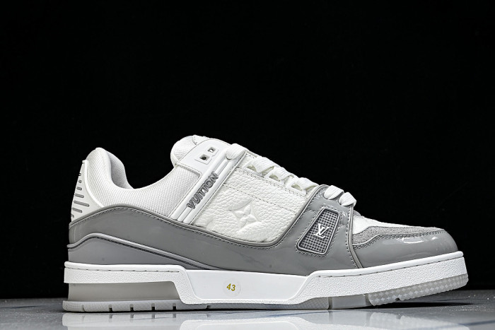 MEN'S SHOES TRAINER CASUAL SPORTS SHOES DARK GRAY/GREY/WHITE