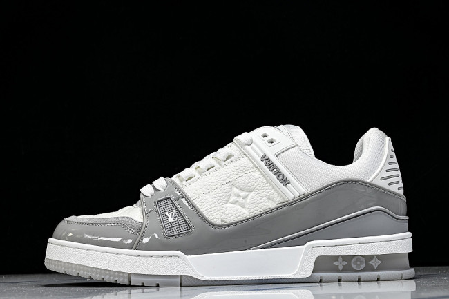 MEN'S SHOES TRAINER CASUAL SPORTS SHOES DARK GRAY/GREY/WHITE
