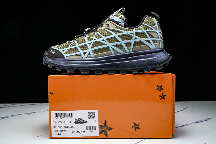 B31 MEN'S MESH FABRIC PATTERN SPORTS SHOES DARK GRAY/BLUE