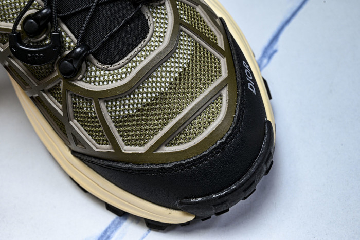 B31 MEN'S MESH FABRIC PATTERN SPORTS SHOES ARMY GREEN/BEIGE