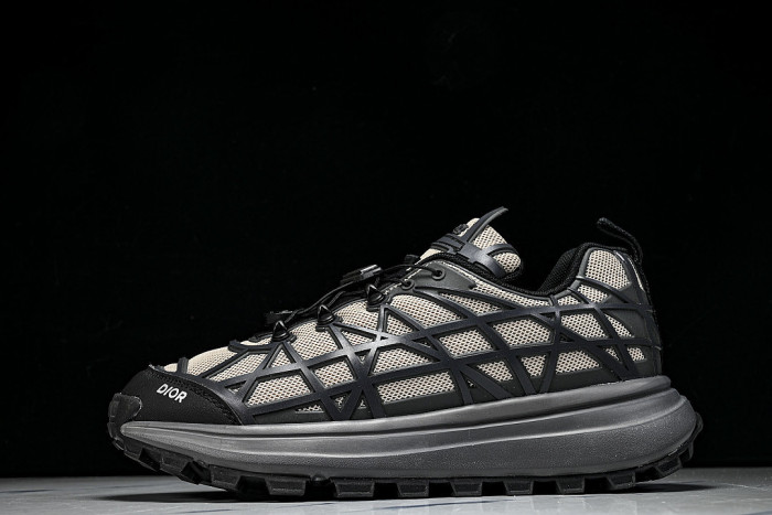 B31 MEN'S MESH FABRIC PATTERN SPORTS SHOES LIGHT GRAY/BLACK