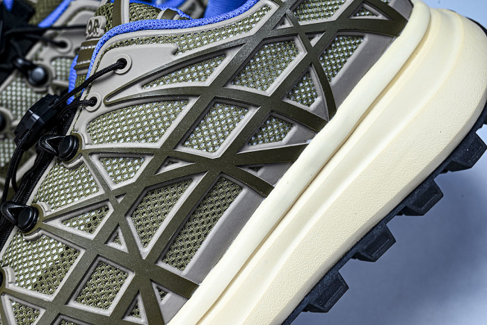 B31 MEN'S MESH FABRIC PATTERN SPORTS SHOES ARMY GREEN/BEIGE
