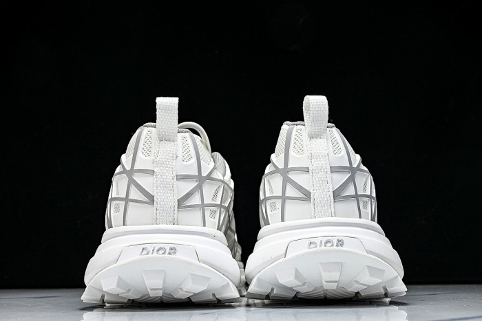 B31 MEN'S MESH FABRIC PATTERN SPORTS SHOES LIGHT GRAY/WHITE