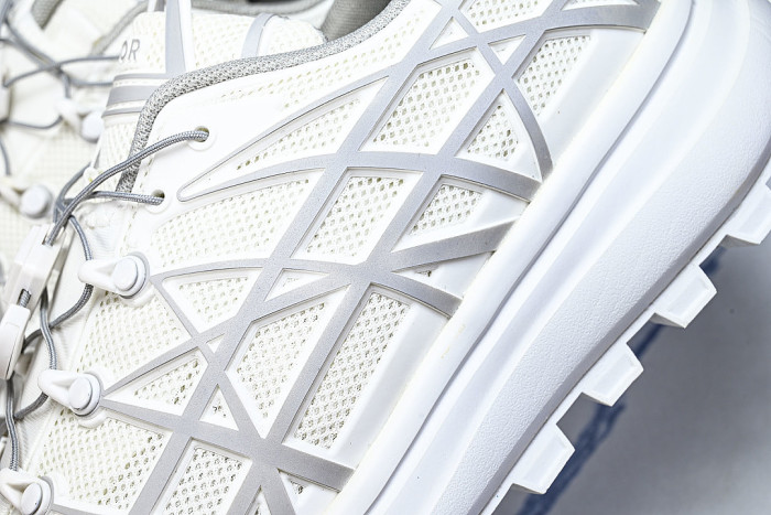 B31 MEN'S MESH FABRIC PATTERN SPORTS SHOES LIGHT GRAY/WHITE