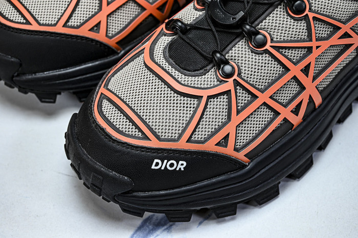 B31 MEN'S MESH FABRIC PATTERN SPORTS SHOES ORANGE/LIGHT GRAY