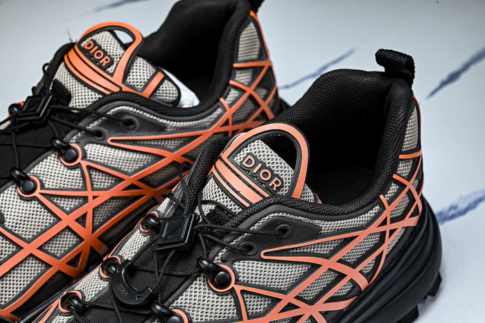 B31 MEN'S MESH FABRIC PATTERN SPORTS SHOES ORANGE/LIGHT GRAY