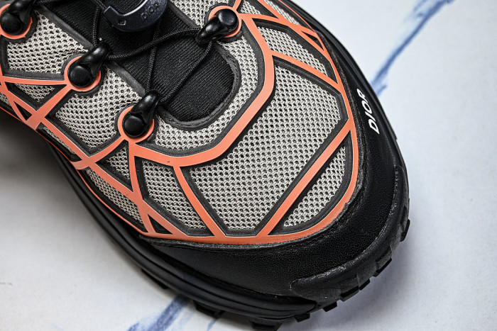 B31 MEN'S MESH FABRIC PATTERN SPORTS SHOES ORANGE/LIGHT GRAY